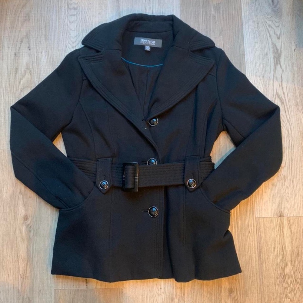 Kenneth Cole Reaction Black‎ Pea Coat